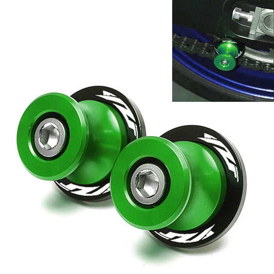 Green Swingarm Spools Slider Stand ScrewsM6 for Yamaha YZF R1 R3 R6