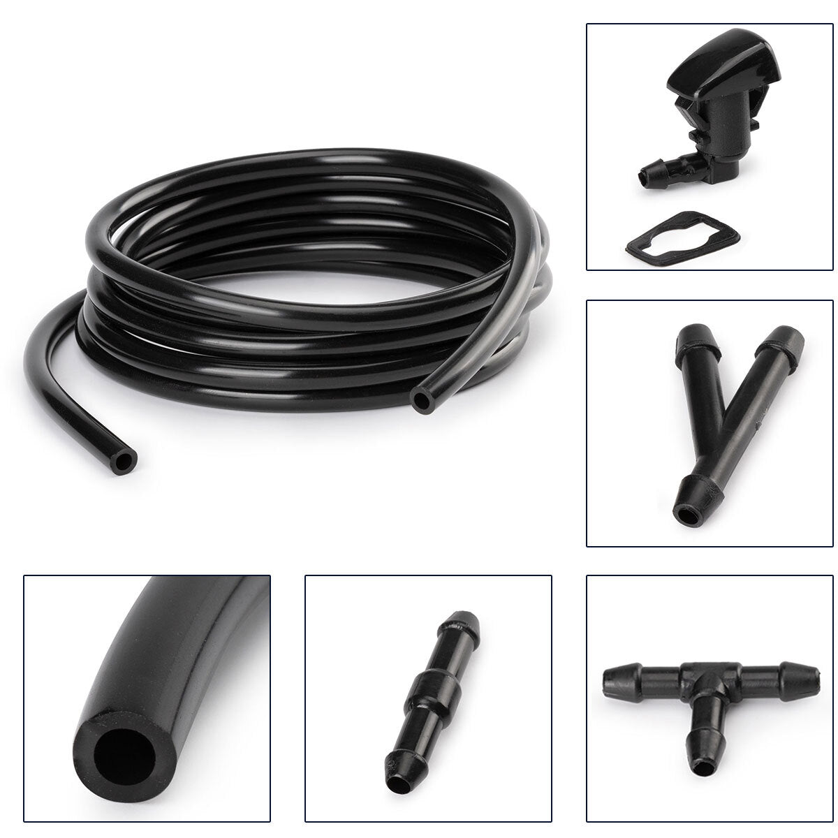 Windshield Wiper Washer Nozzle Spray Jet  Hose For 2005-16 for Jeep Grand Cherokee