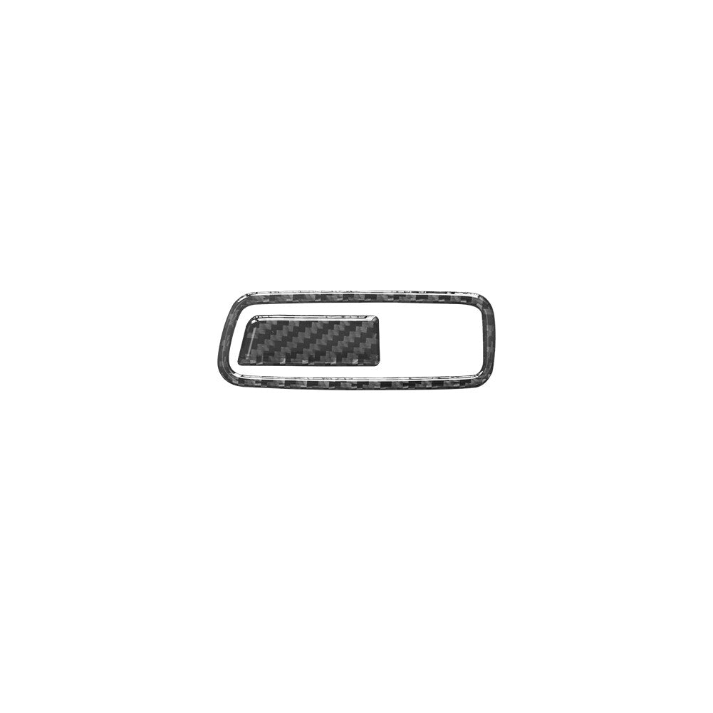 3X Carbon Fiber Passenger Glove Box Latch Trim Cover for KIA Sedona 2015-2016