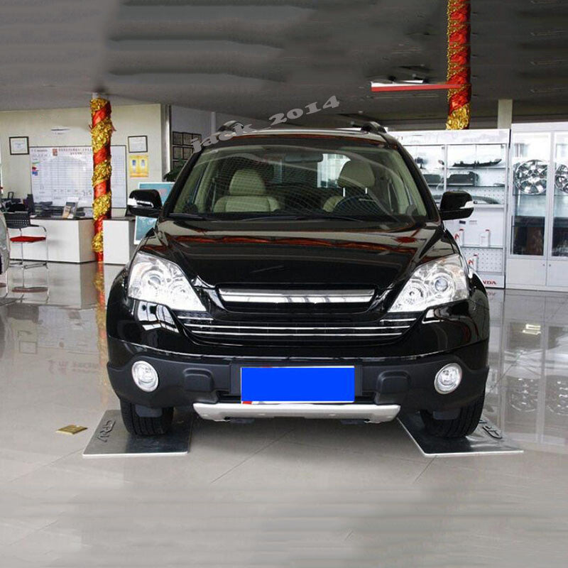 Front  Rear Bumper Protector Guard Skid Plate 2pcs for Honda CRV 2007 2008 2009