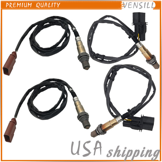 Set of 4X Front Rear Oxygen Sensor For 04-07 for VW Touareg 04-06 for Audi for A8 Quattro