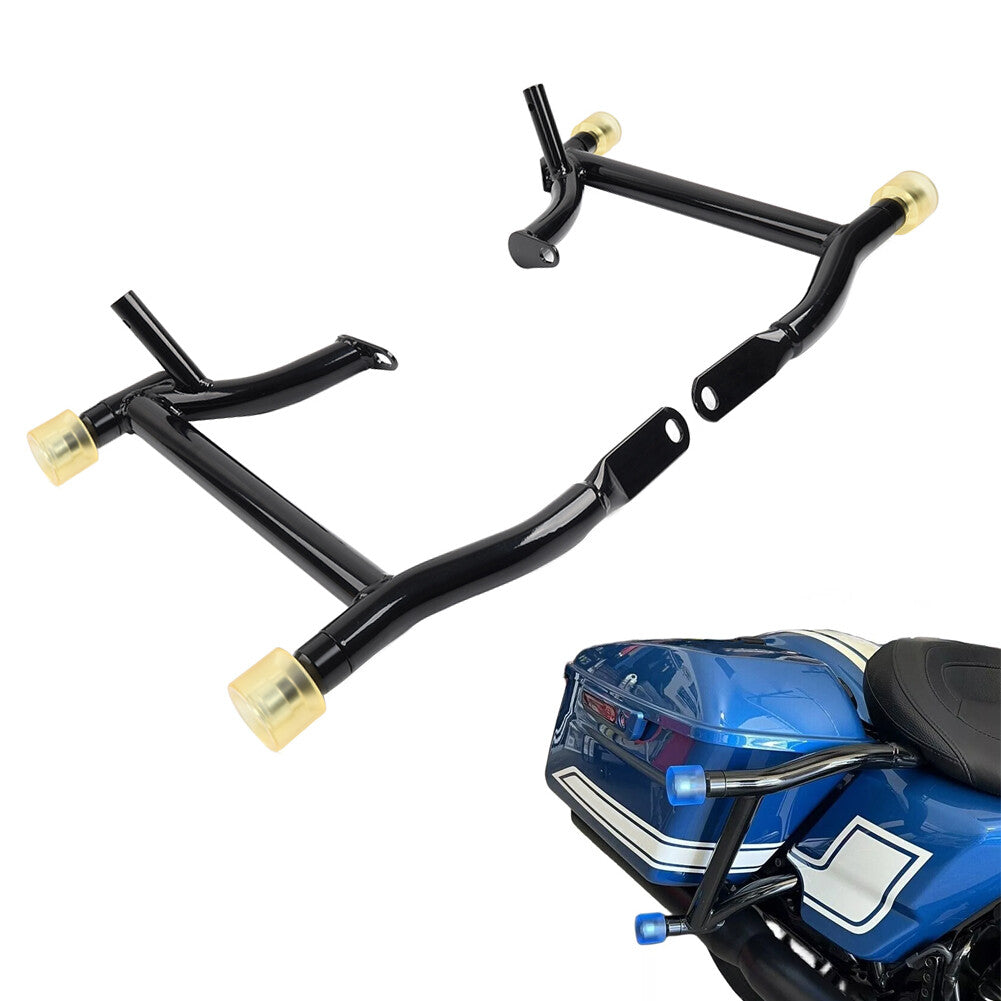 Saddlebag Guard Rails Crash Bar With Ball Fit for Harley Road Street Glides 14-2024