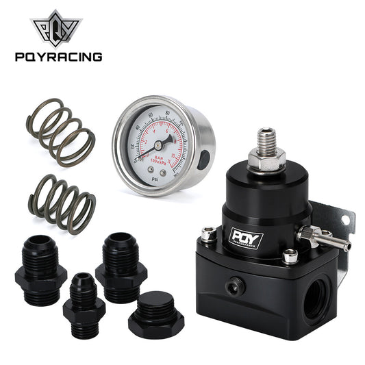 AN8 Feed  AN6 Return Line Fuel Pressure Regulator w/ boost reference Gauge