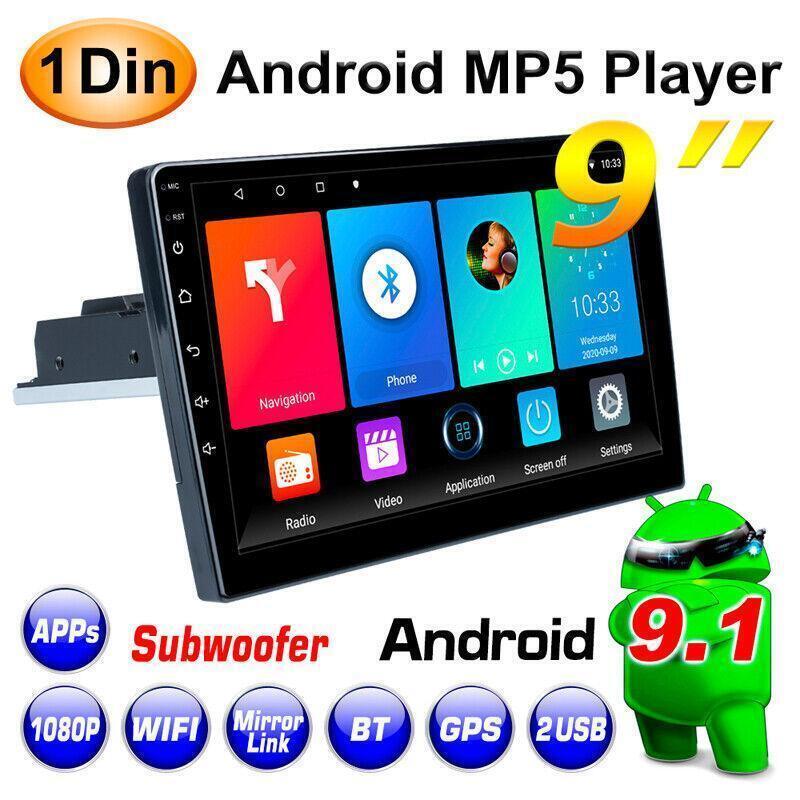 Auto 9 HD 1 Din Android 8.1 Stereo GPS MP5 Player WiFi FM Radio Mirror Link Kit