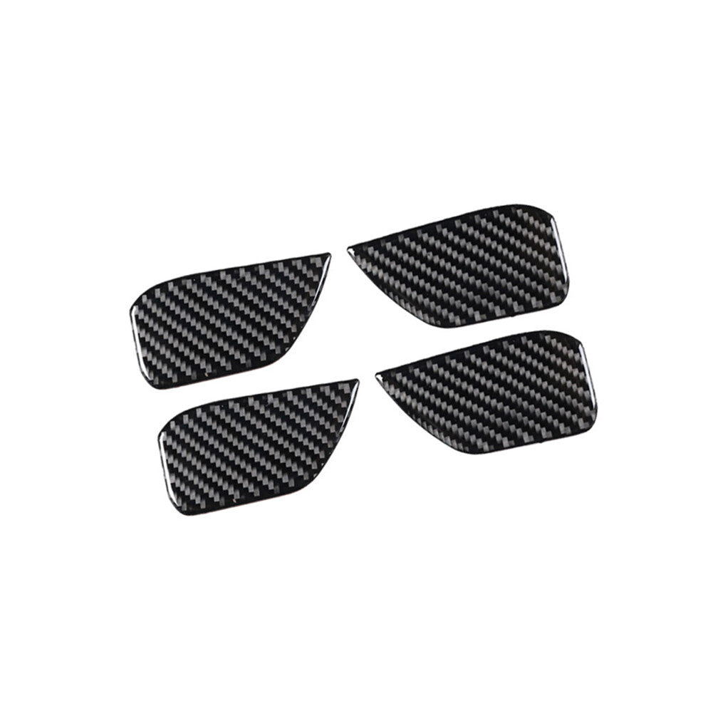 4Pcs Carbon Fiber Interior Door Bowl Panel Cover Trim for Honda CR-V 2017-2021