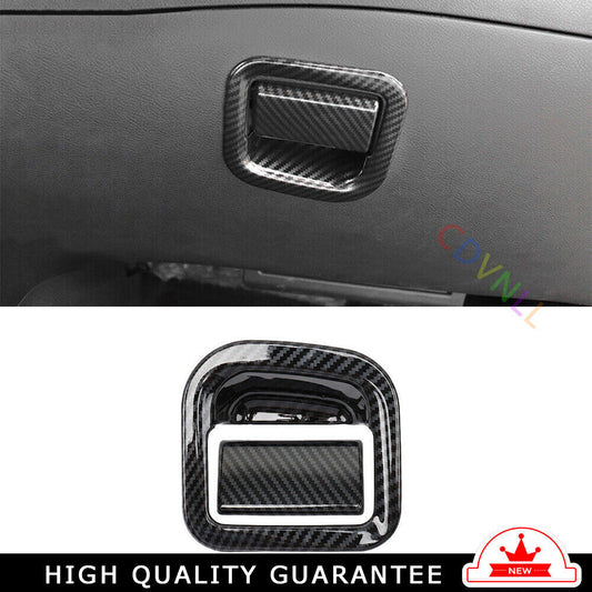 for Co -Pilot Storage Box Handle Sticker for Nissan Sylphy Sentra 20-22 Carbon Fiber