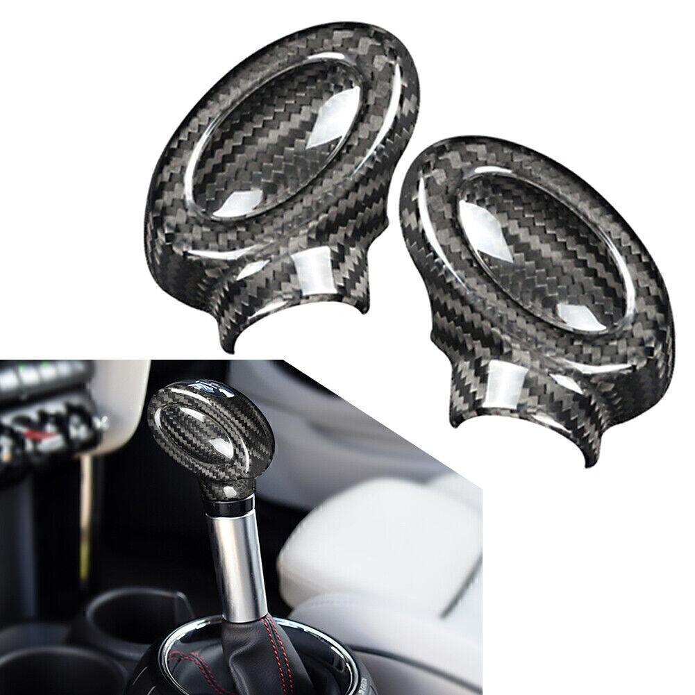 for BMW for Mini Cooper F series Carbon Fiber Gear Shift Knob Cover Sticker Trim
