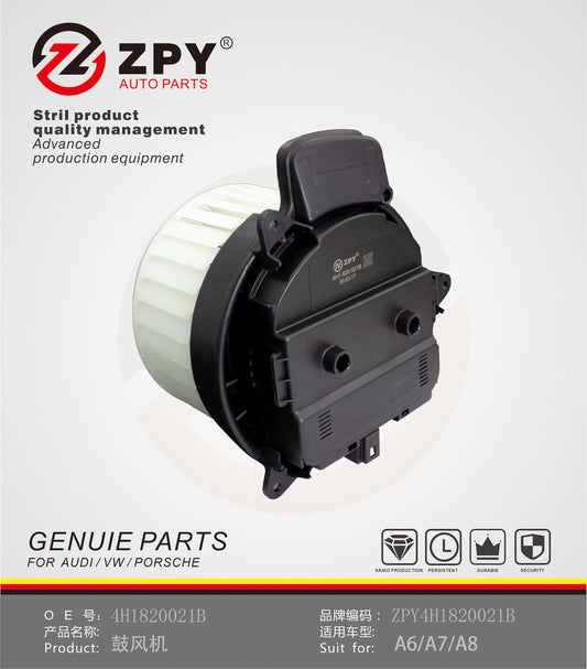 ZPY for Audi for A8 Quattro 2011-2018 HVAC Heater Blower Motor Assembly Front
