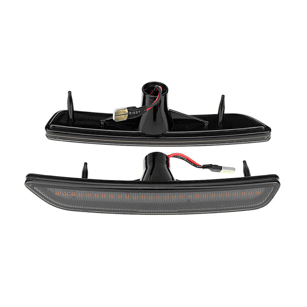 2x Fit 2010-2014 2013 2012 2011 for Ford for Mustang Car LED Front Side Marker Lights