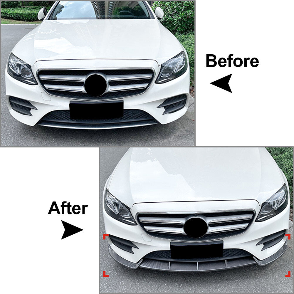 Front Bumper Lip Splitter Spoiler Body Kit Fit for Mercedes-Benz E Class W213 E260