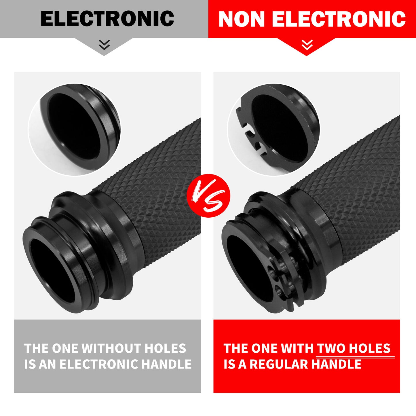 1 Electronic Throttle Handlebar Hand Grips for Harley Touring Electra Glide 08+