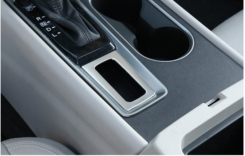 Console Storage Box Cover Trim Fit for Nissan Altima Teana 2019-22 Silver Steel