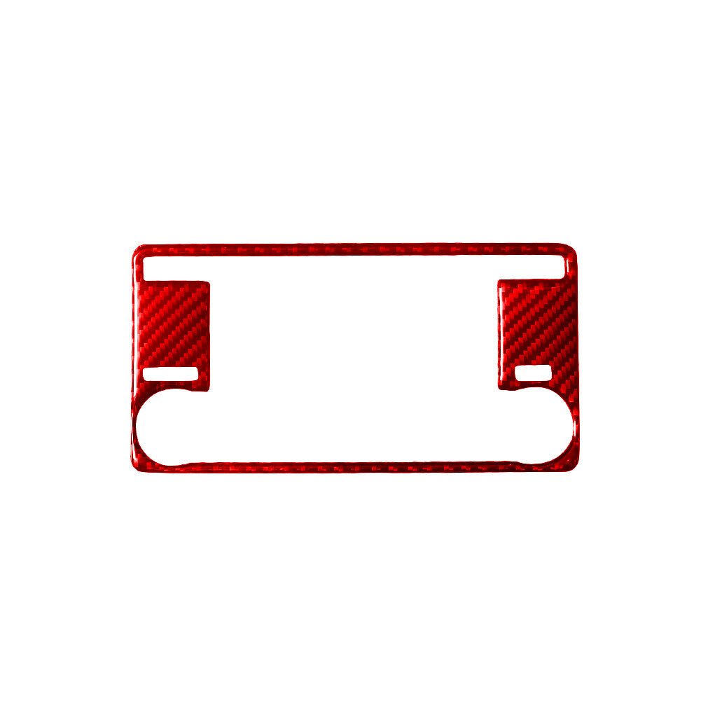 Red Carbon Fiber Regular Radio Frame Trim for Mitsubishi Outlander 2014-2016