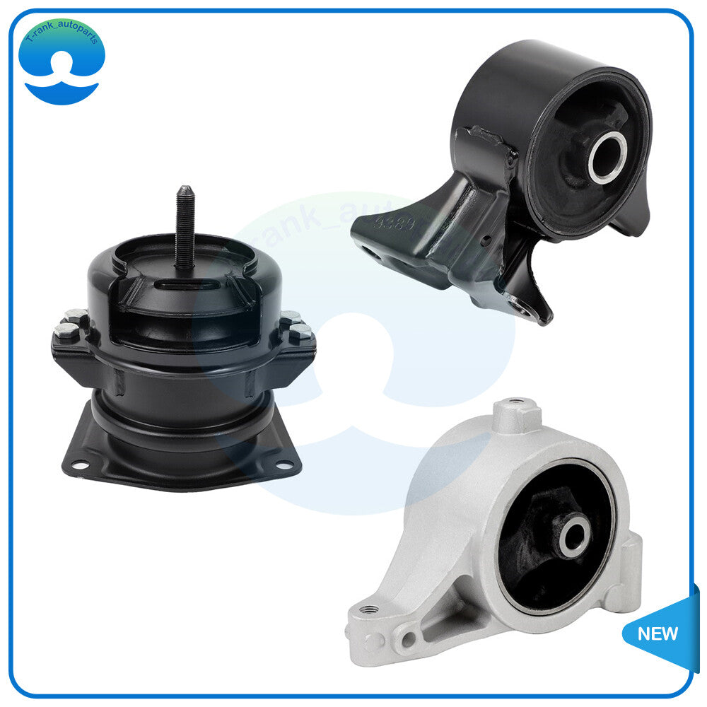 3pcs Front Rear Engine Motor Mount Set for 2003-06 for Acura MDX 2008-08 for Honda Pilot