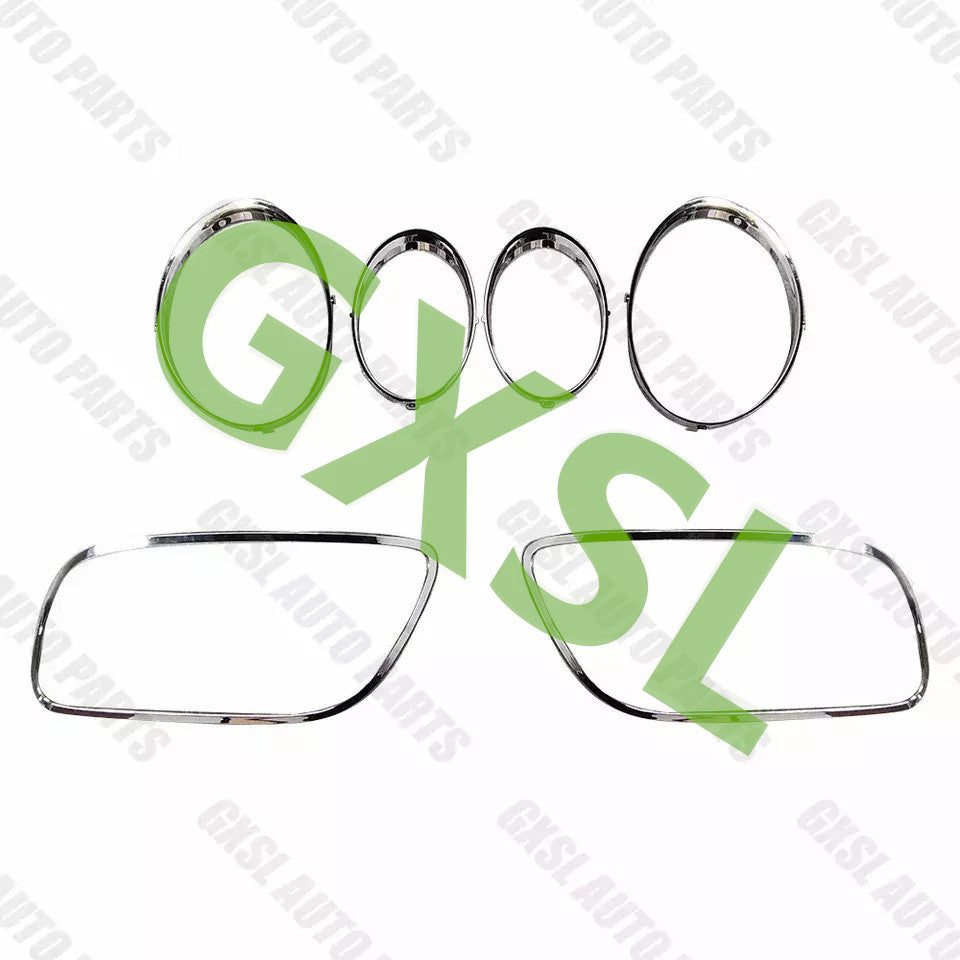 for Bentley GT GTC 2012-2017 Headlight Trims Chrome taillight ring kit
