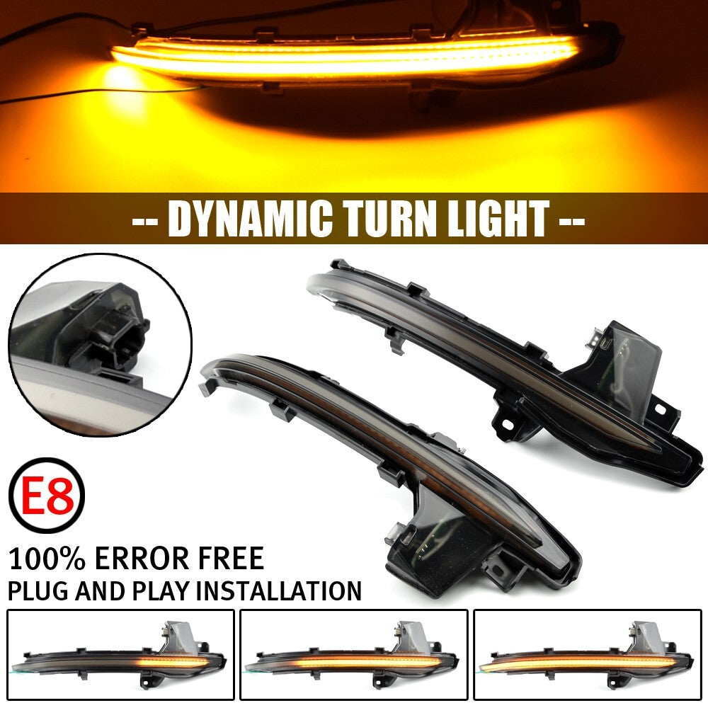Sequential LED Dynamic Side Mirror Turn Signal Light Assembly for Audi A6 C8 4A