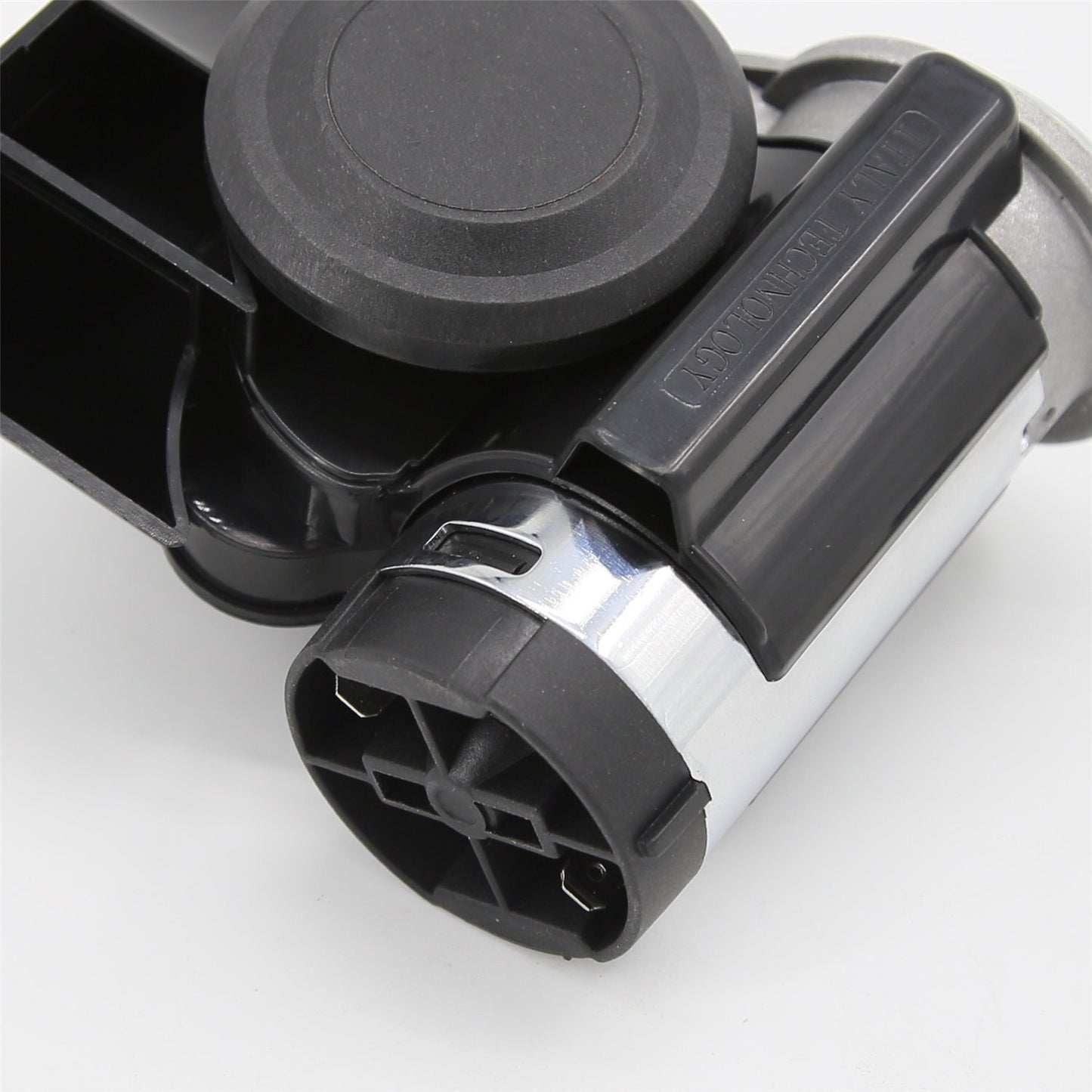 12V/24V 300DB Black Loud Electric Air Horn Kit Fits for Car Trucks Motorcycles