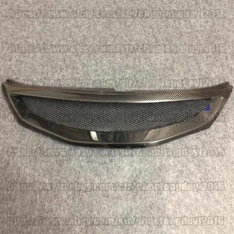 Real Carbon Fiber Front Mesh Grill Grille for 2008-11 for Subaru Impreza WRX STi 1pc