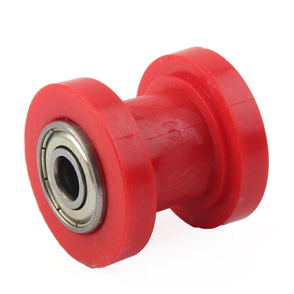 For Bike Motorcycle 8mm Chain Roller Slider Tensioner Guide Pulley Dirt Pit red