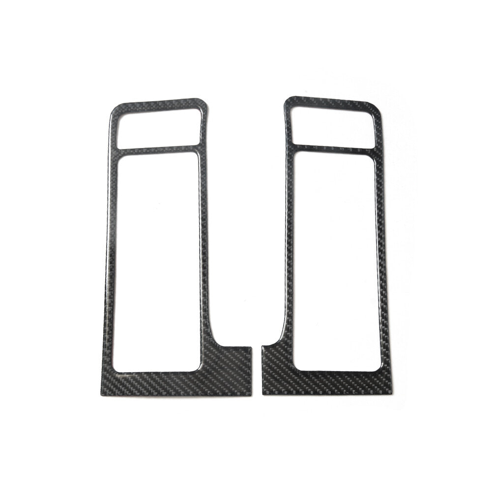 2Pcs Carbon Fiber Side AC Air Vent Cover Trim for Dodge for RAM 1500 2009-2012