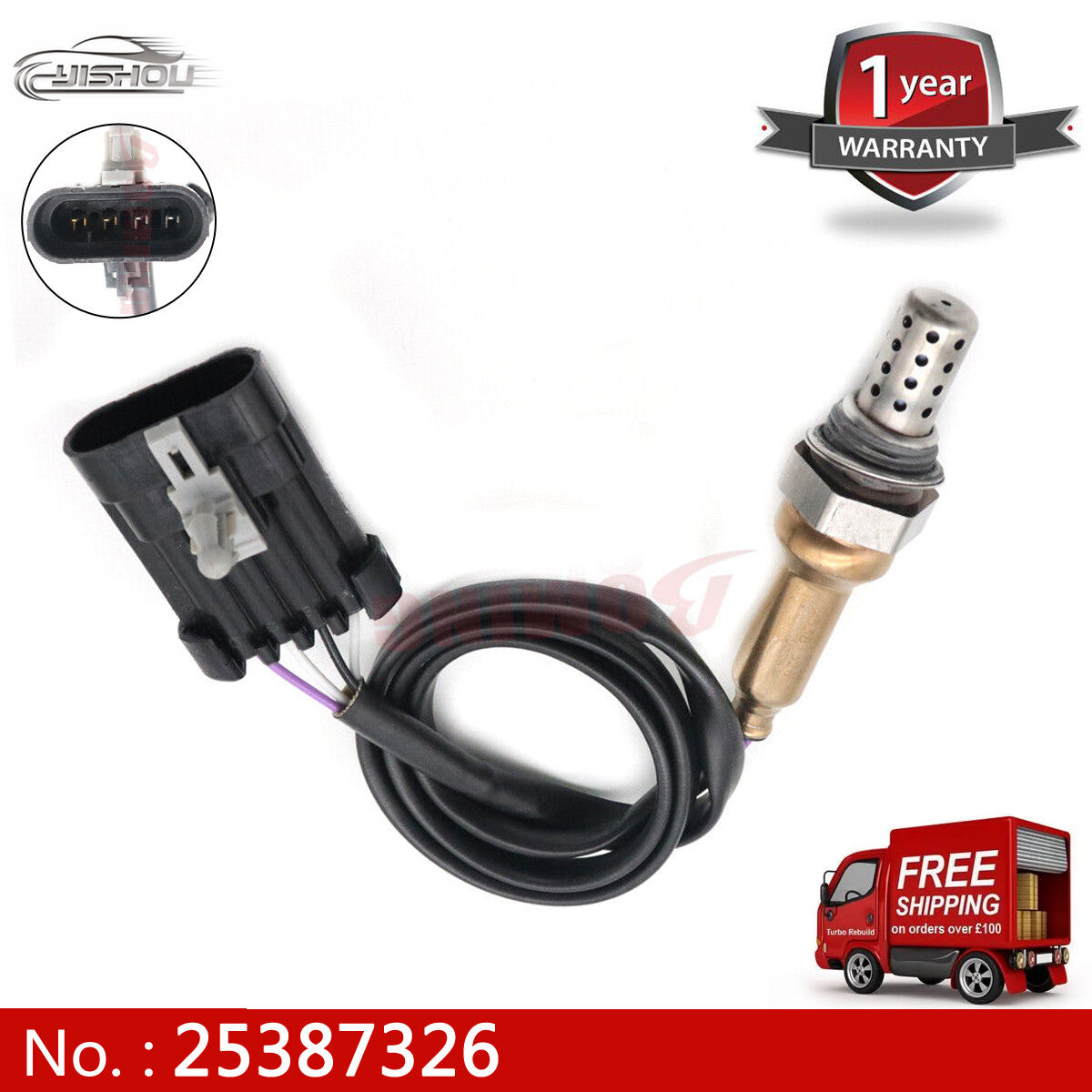 25387326 O2 Oxygen sensor suitable for CHERY DR for BYD for JAC A1 A3 A5 Cowin 2 3 E3 E5 Fulwin