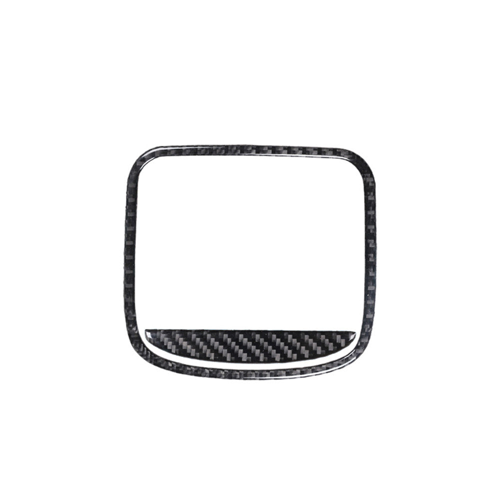 2Pcs Carbon Fiber Interior Rear Center Console Cover Trim for Chrysler 200
