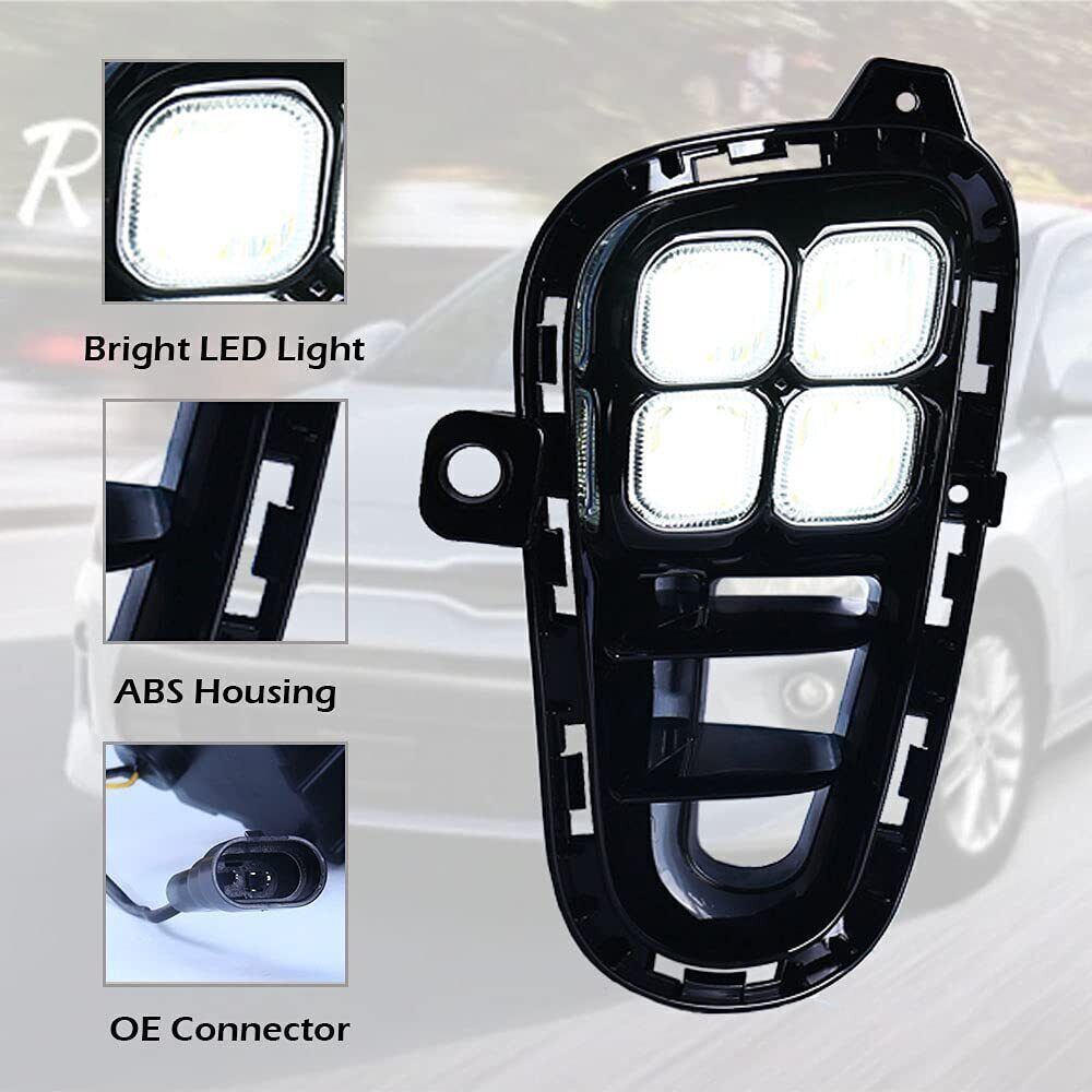for KIA Rio 18-20 Front Bumper Fog Light Daytime Running Light Turn Signal Light