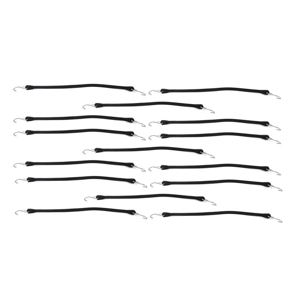 21 Heavy Duty Rubber Tarp Straps Tie Down Cords With Hooks