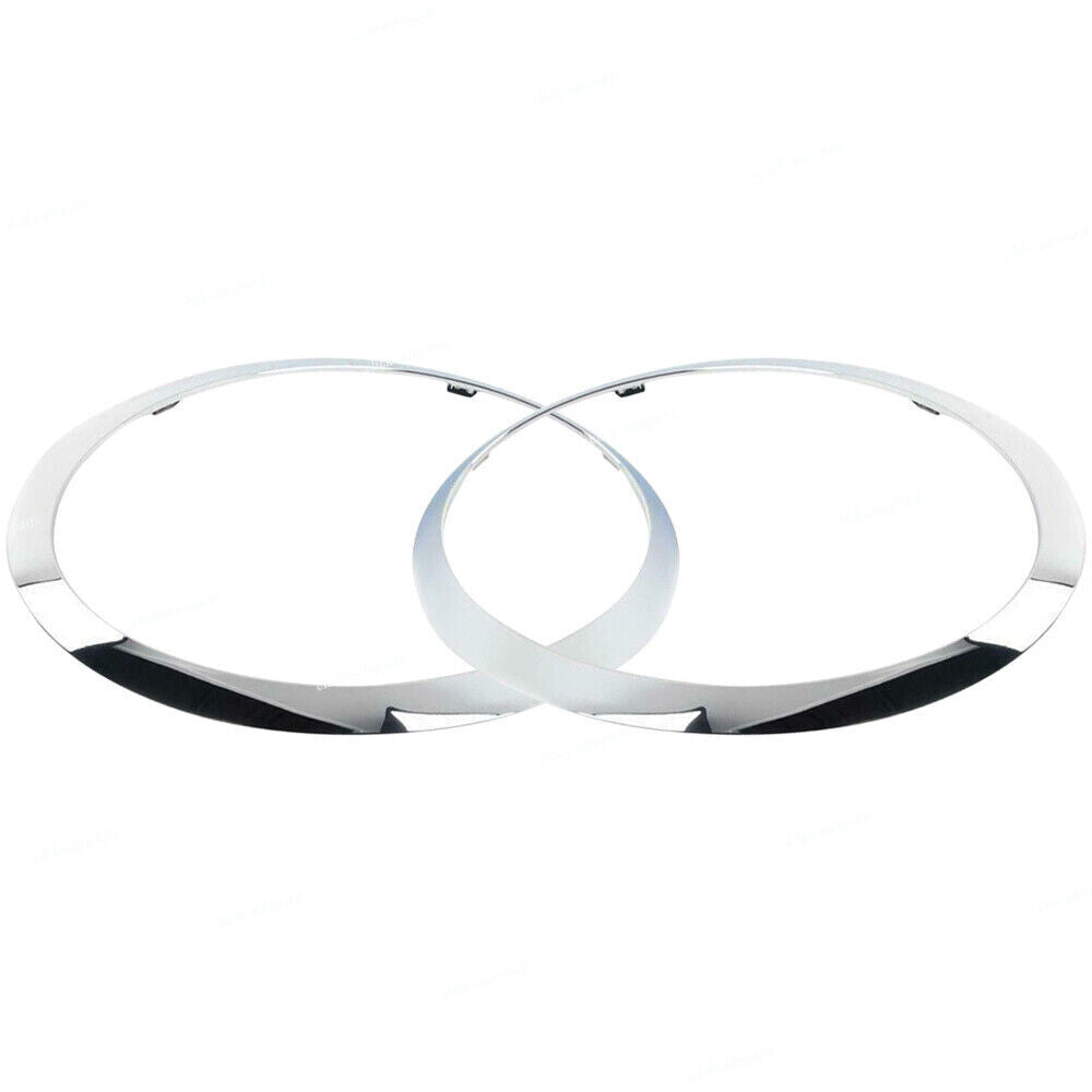 2X For 13-18 for MINI F55 F56 Cabrio Front RHLH Headlight Trim Bezel Cap Surround