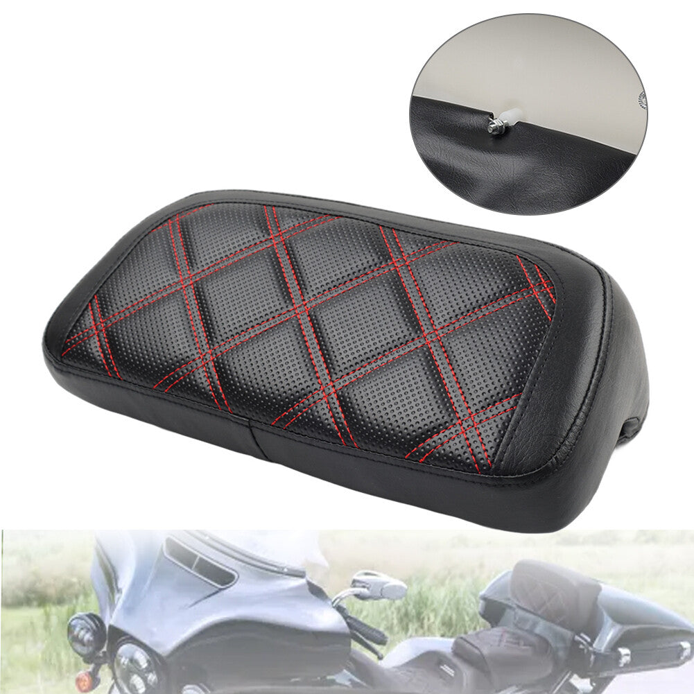 PU Leather Tour Pak Trunk Backrest Pad for Harley Street Glide Road Glide FLTRX