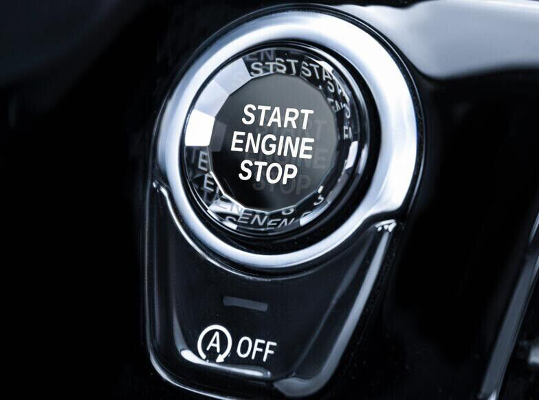 for BMW 5 Series G30 18-22 Start Button Ignition Switch ABS Silver Cover Trim