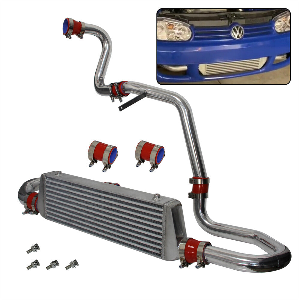 Aluminum Front Mount Intercooler FMIC Kit Fits 98-05 for VW for JETTA for Golf GTI 1.8T