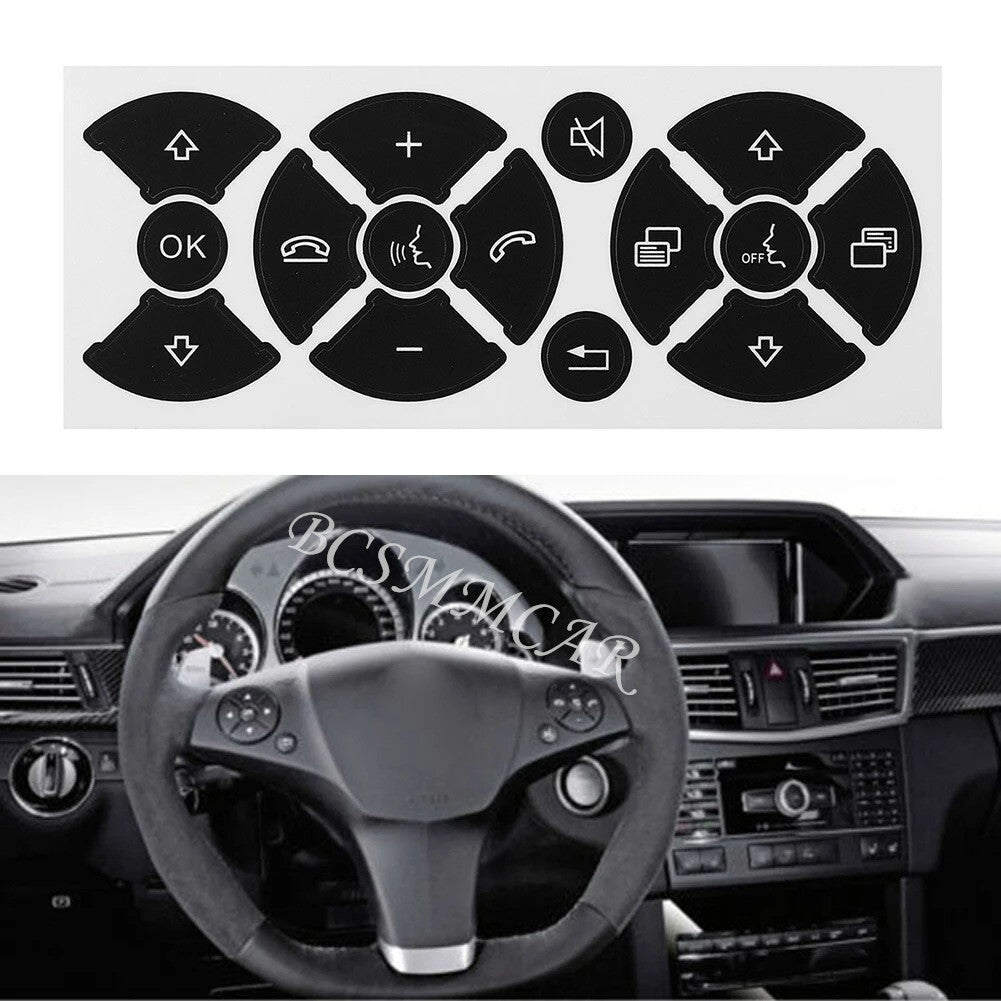 Fit for Mercedes Benz C250 C350 2007-2014 Car Repair Button Steering Sticker