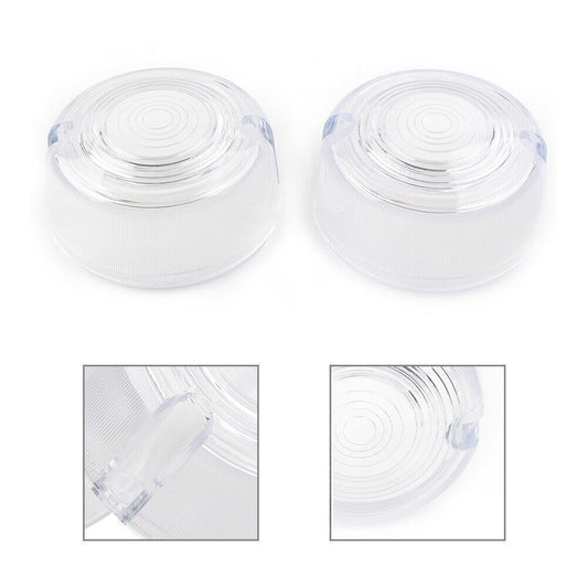 2pcs Turn Signal Lens Cover for Harley Dyna FXD FXR Sportster XLH 883 1200 FXST