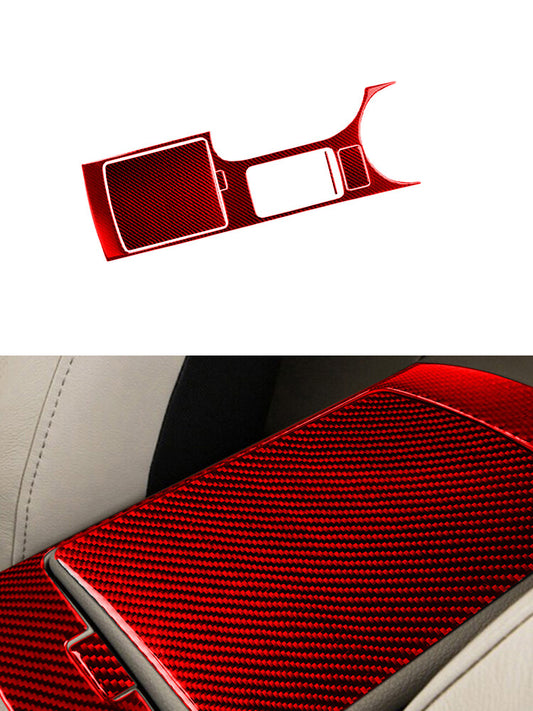 5Pcs Central Control System Storage Box Frame Trim for Nissan 350Z 2006-2009 Red
