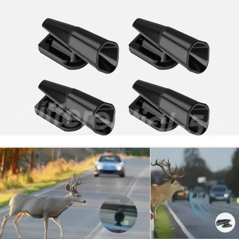 4X Deer Animal Sonic Alert Whistles Wildlife Warning Device Car Safety Accessory