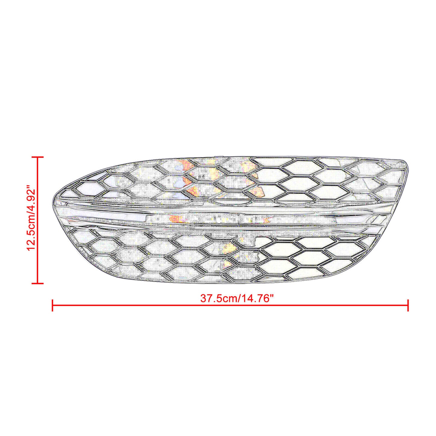 2 fog light ventilator grille covers for Mercedes-Benz W205 2015-2018