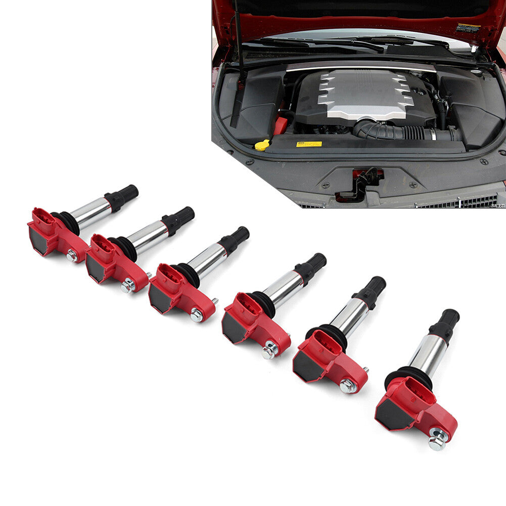 D510A 6PCS Ignition Coil Pack for Cadillac SRX CTS STS for GMC Acadia for Buick