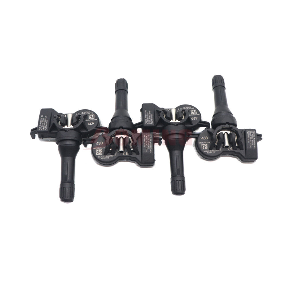 4pcs 68313387AB Tire Pressure Sensor TPMS For 2016-2021 for Jeep Renegade for Fiat 500X