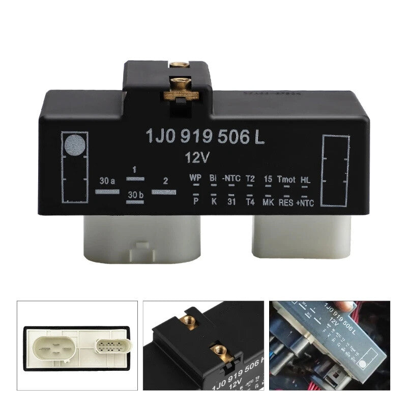 New Fan Control Switch Relay Radiator Fit for Volkswagen Cooling 1J0919506L