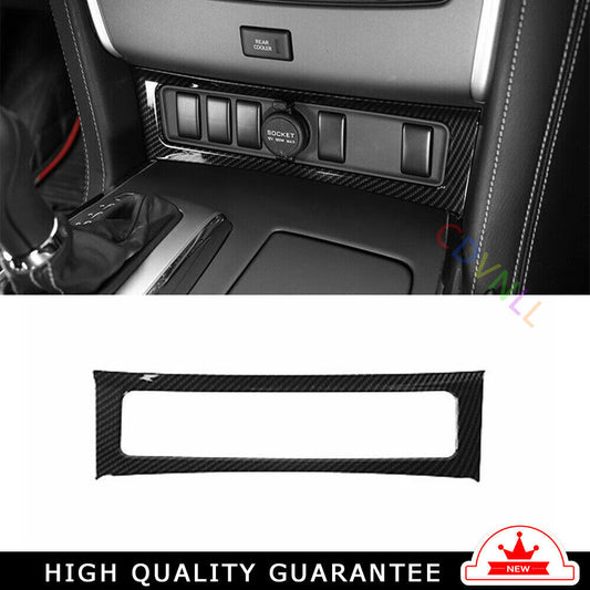 Console Cigarette Lighter Storage Box for Nissan Armada Y62 2017-20 Carbon Fiber