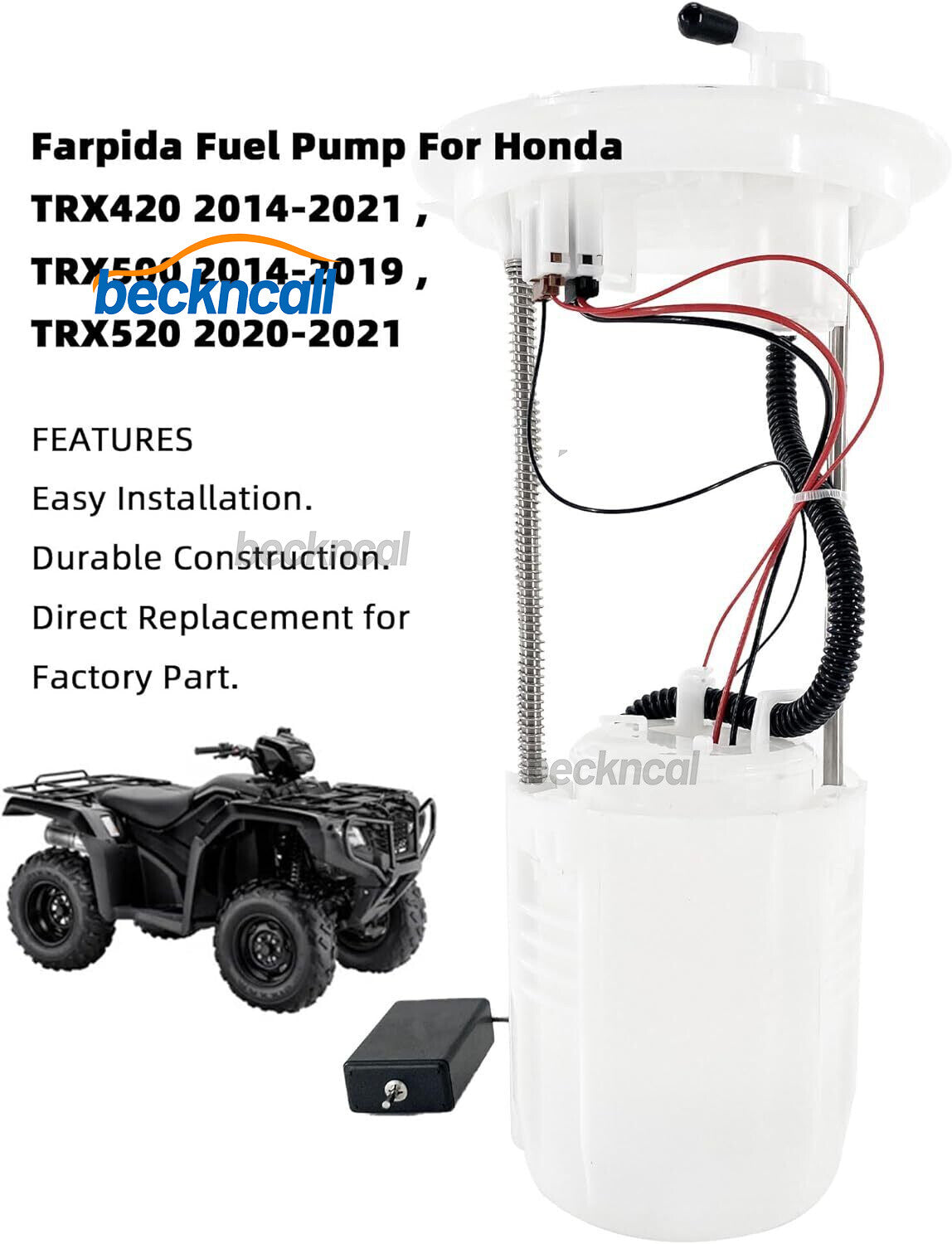for Honda TRX420 2014-2021 TRX500 2014-2019 16700-HR3-A21 Fuel Pump Assembly