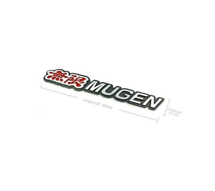 Mugen RR car rear sticker boots, trunk side badges for Honda for Acura red