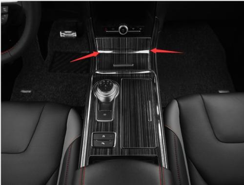 Fit for Ford Edge 2019-2020 Black Titanium Gear Shift Both Side Strip Trim 3PCS