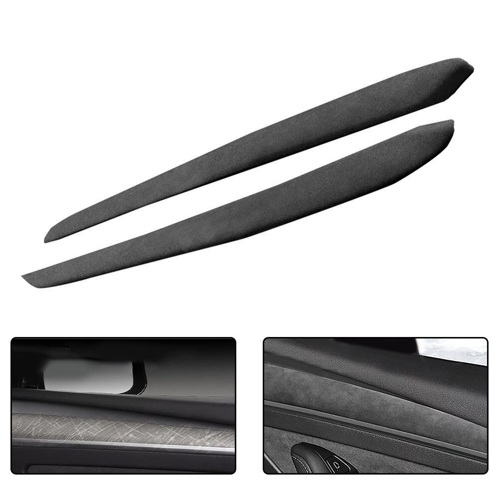 for Tesla Model 3 Y 2017-2022 Car Interior Door Panel Cover Trim Suede black new