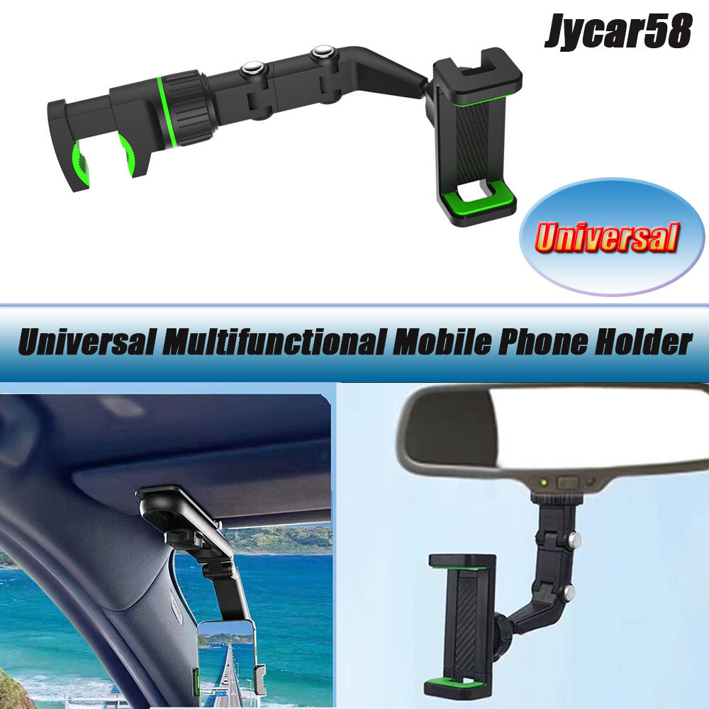 Adjustable 360¡ã Rotation Phone Holder Car Rearview Mirror Mount Multifunctional