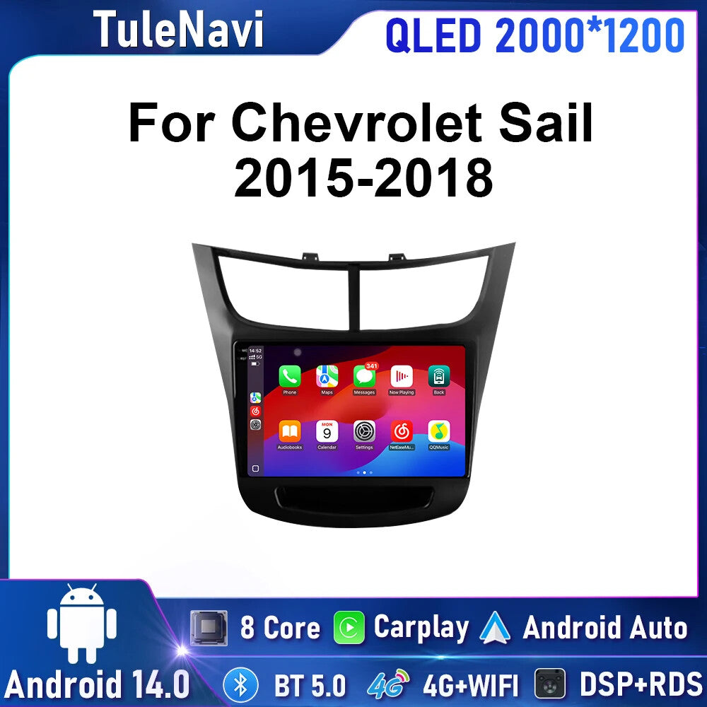 Android CarPlay Car Radio for Chevrolet Sail 3 2015-2018 GPS Video Player Screen