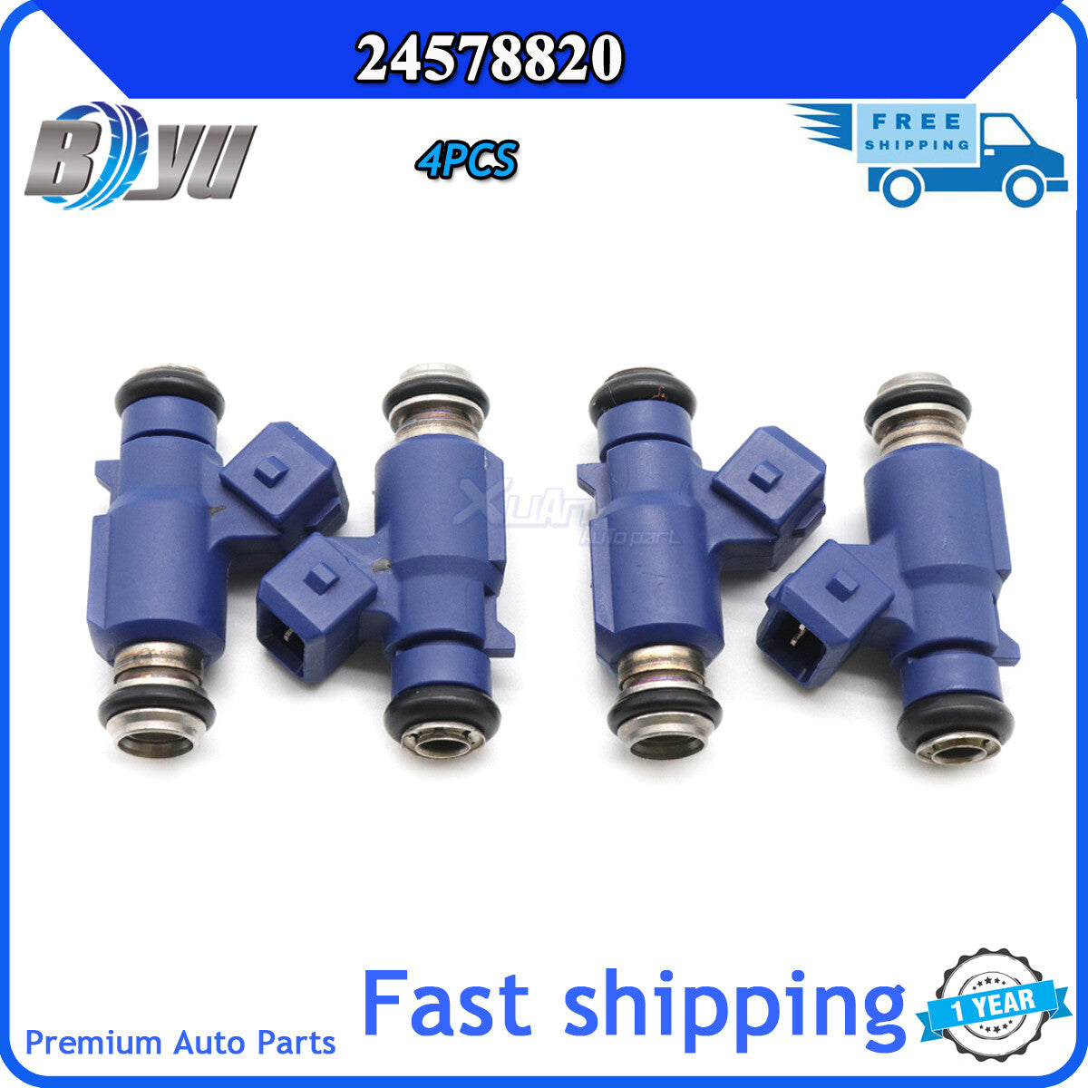 FJ10741 for Chevrolet Cobalt for Corsa Prisma Onix Astra 4x Fuel Injectors 24578820