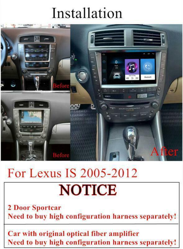 2005-2012 4-Door 9 Android 10.1 Stereo Radio 2+32GB for Lexus IS250 IS300 IS350