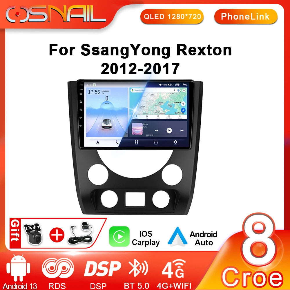 Car Radio Android For Ssang Yong for Rexton Y290 III 3 GPS Navi Video Player Carplay